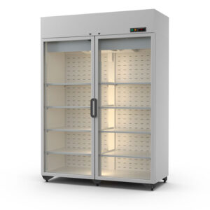 Холодильный шкаф Случь 1400 стеклянная дверь верхний агрегат